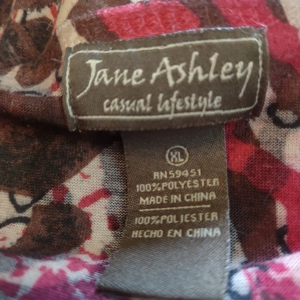Jane Ashley casual lifestyle women's size xl long sleeve shirt top blouse - Picture 3 of 4